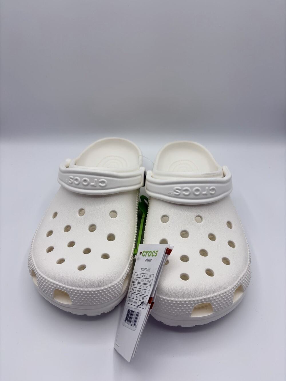 Crocs Men's Classic Clog Authentic Shoe Style 10001 Sz US M7 W9 EU 40 NWT White